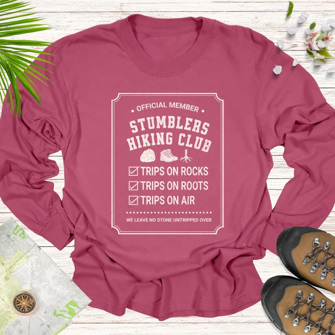 Official Member Stumblers Hiking Club Long Sleeve Unisex T-Shirt