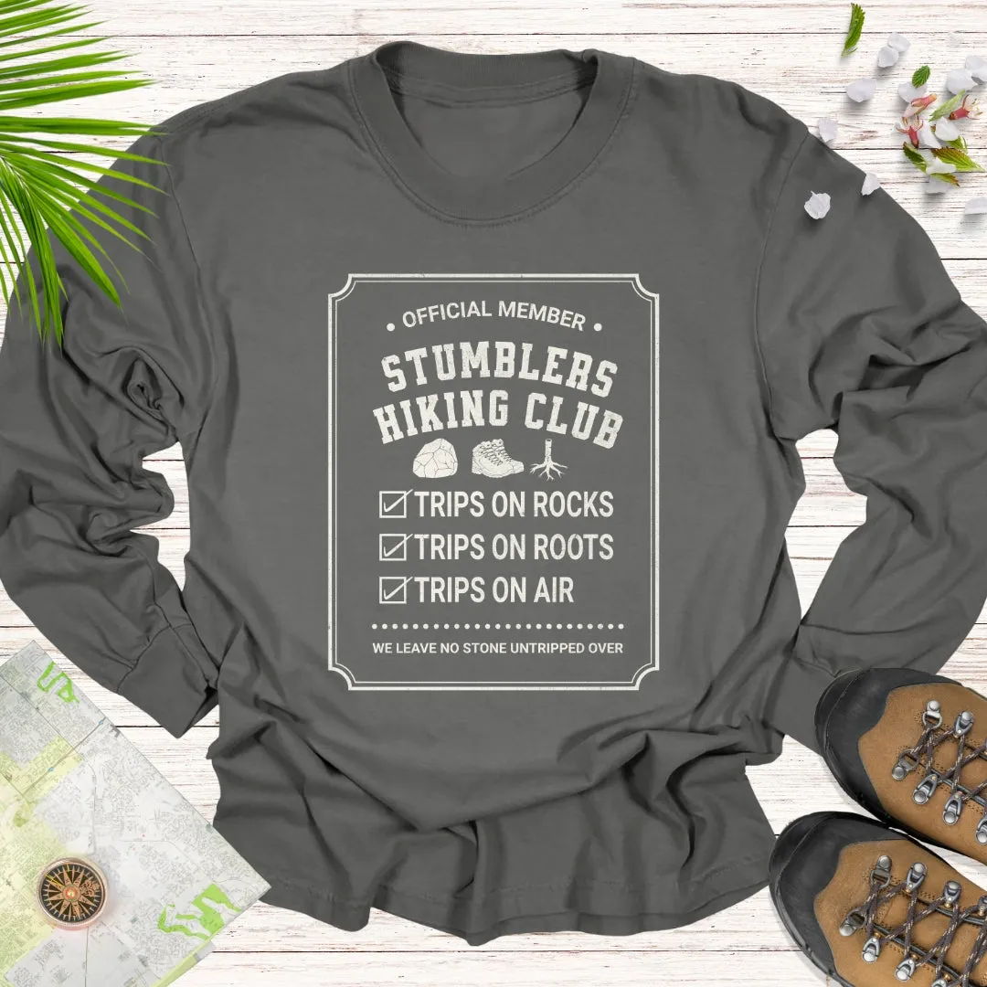 Official Member Stumblers Hiking Club Long Sleeve Unisex T-Shirt