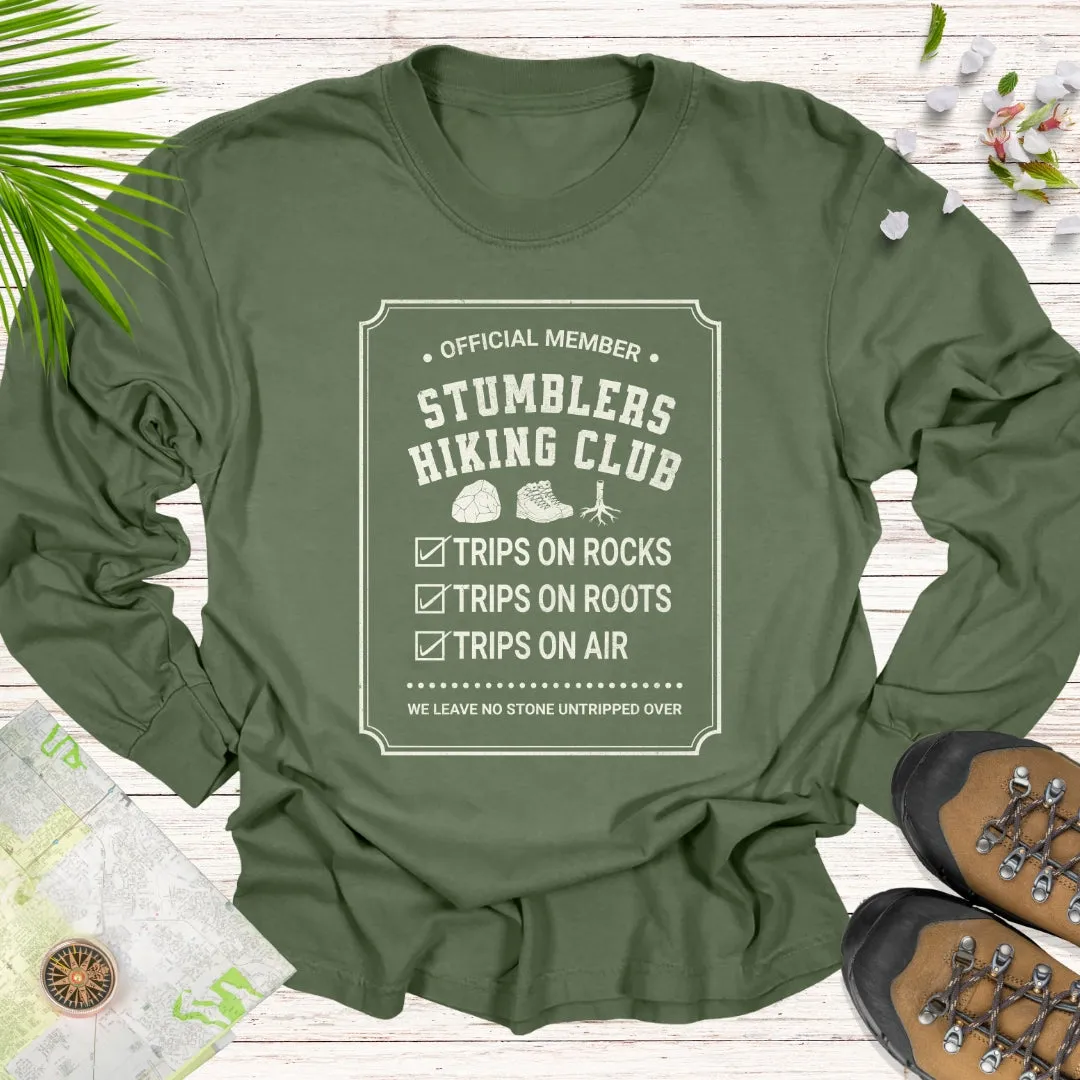 Official Member Stumblers Hiking Club Long Sleeve Unisex T-Shirt