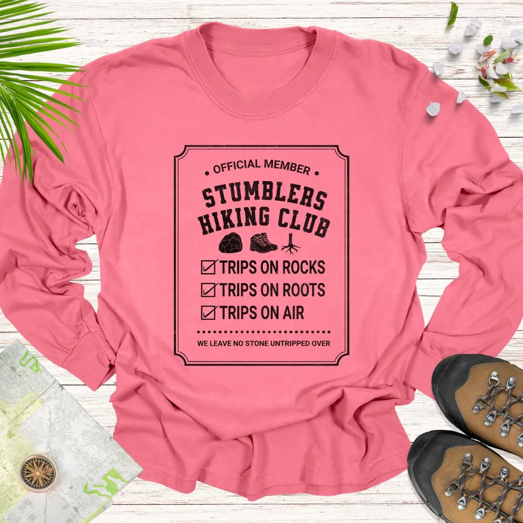 Official Member Stumblers Hiking Club Long Sleeve Unisex T-Shirt