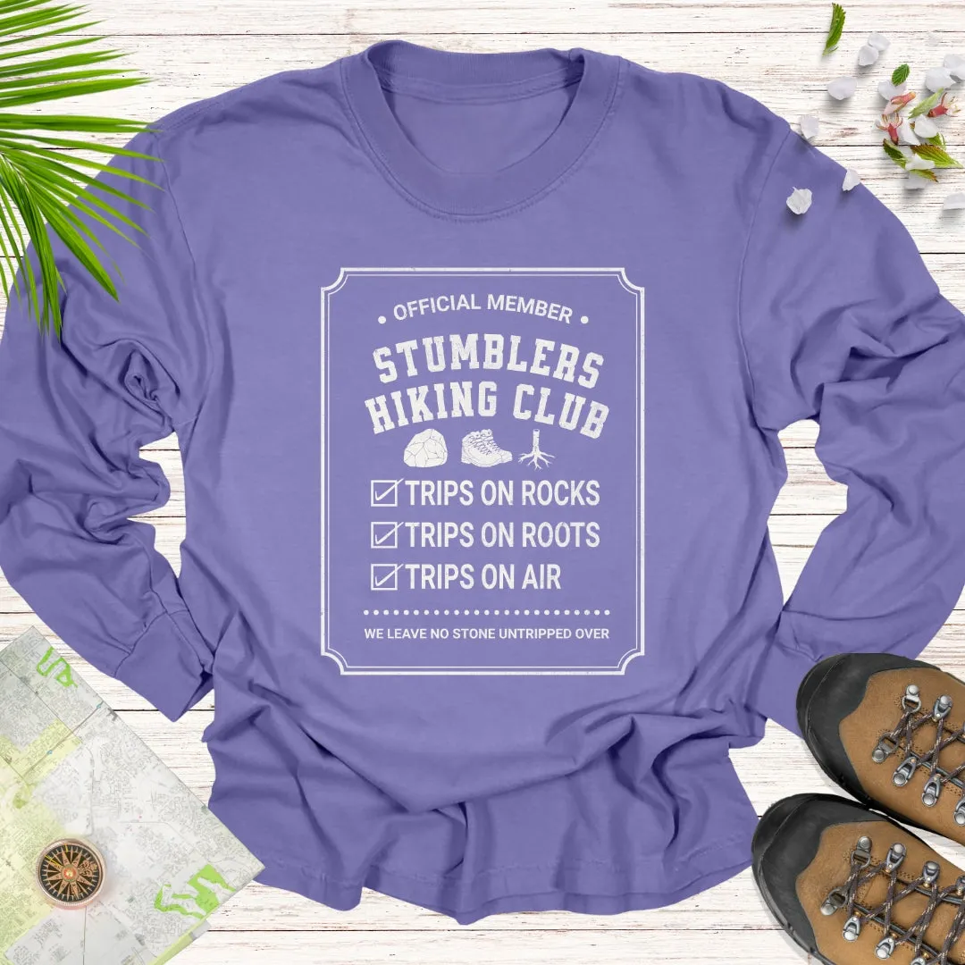 Official Member Stumblers Hiking Club Long Sleeve Unisex T-Shirt