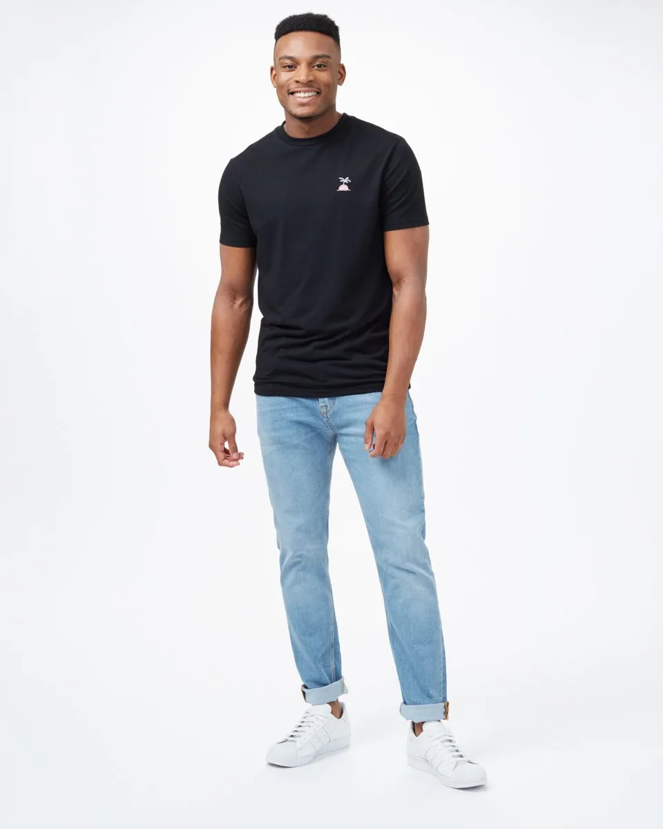 Palm Sunset Embroidery T-Shirt