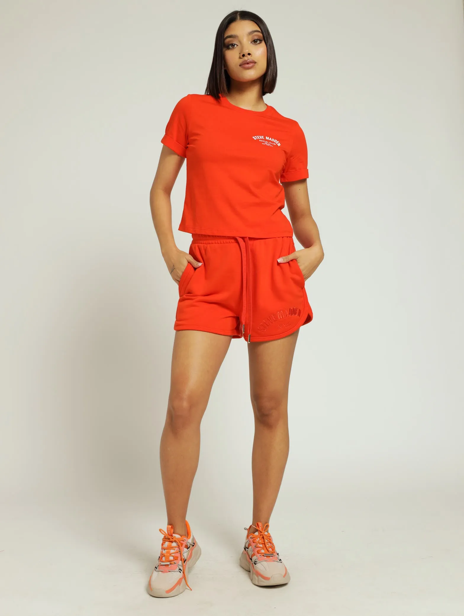 Pamala Basic Logo Tee - Tangerine