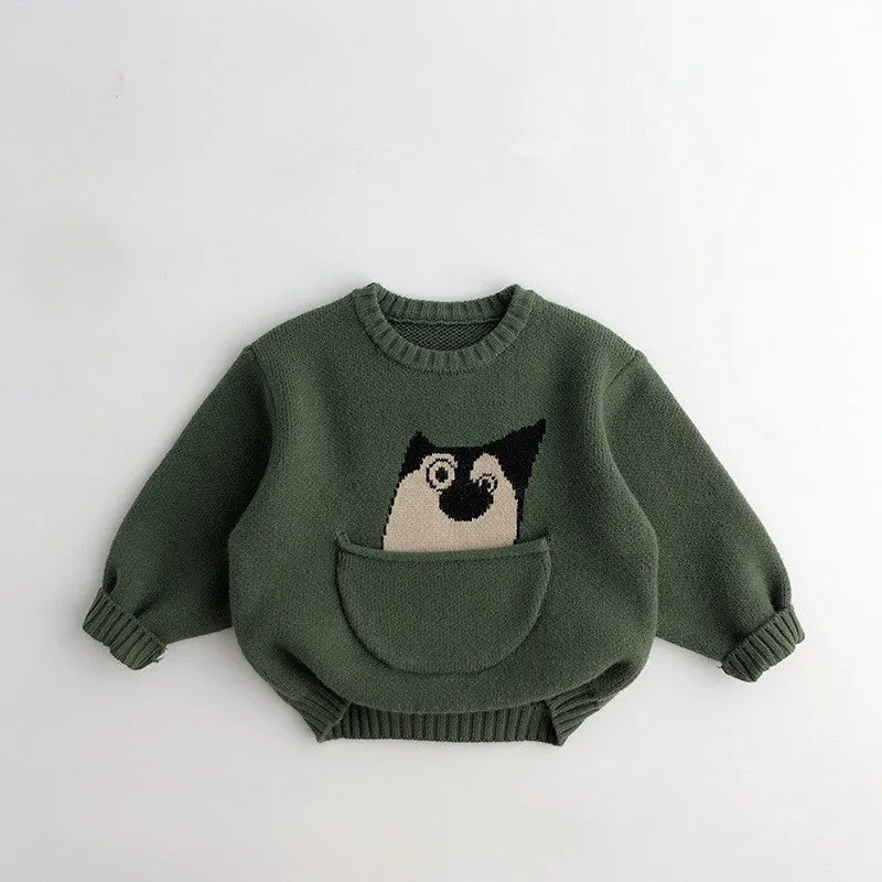 Peek-A-Boo Animal Knit Sweater