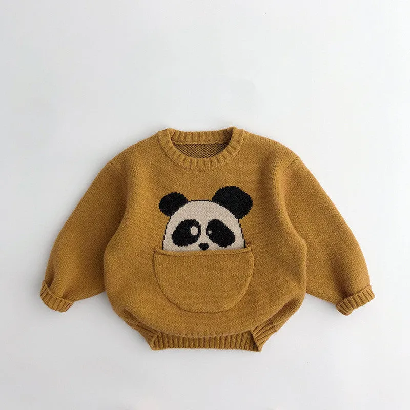 Peek-A-Boo Animal Knit Sweater