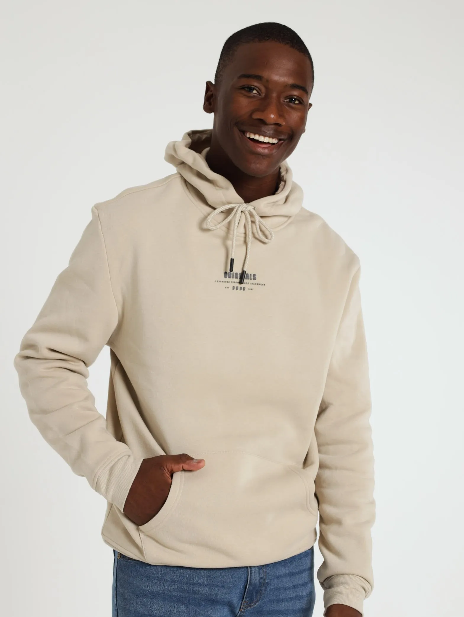 Plain Hoody - Light Stone