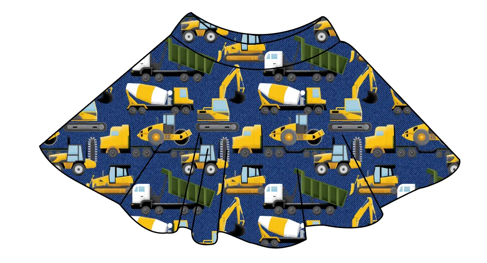 Playing With Dirt Ladies' Circle Skirt