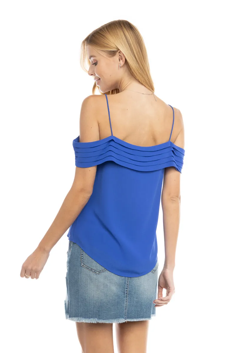 Pleated Off Shoulder Blouse