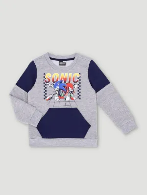 Pre-Boys Fleece Top - Light Grey