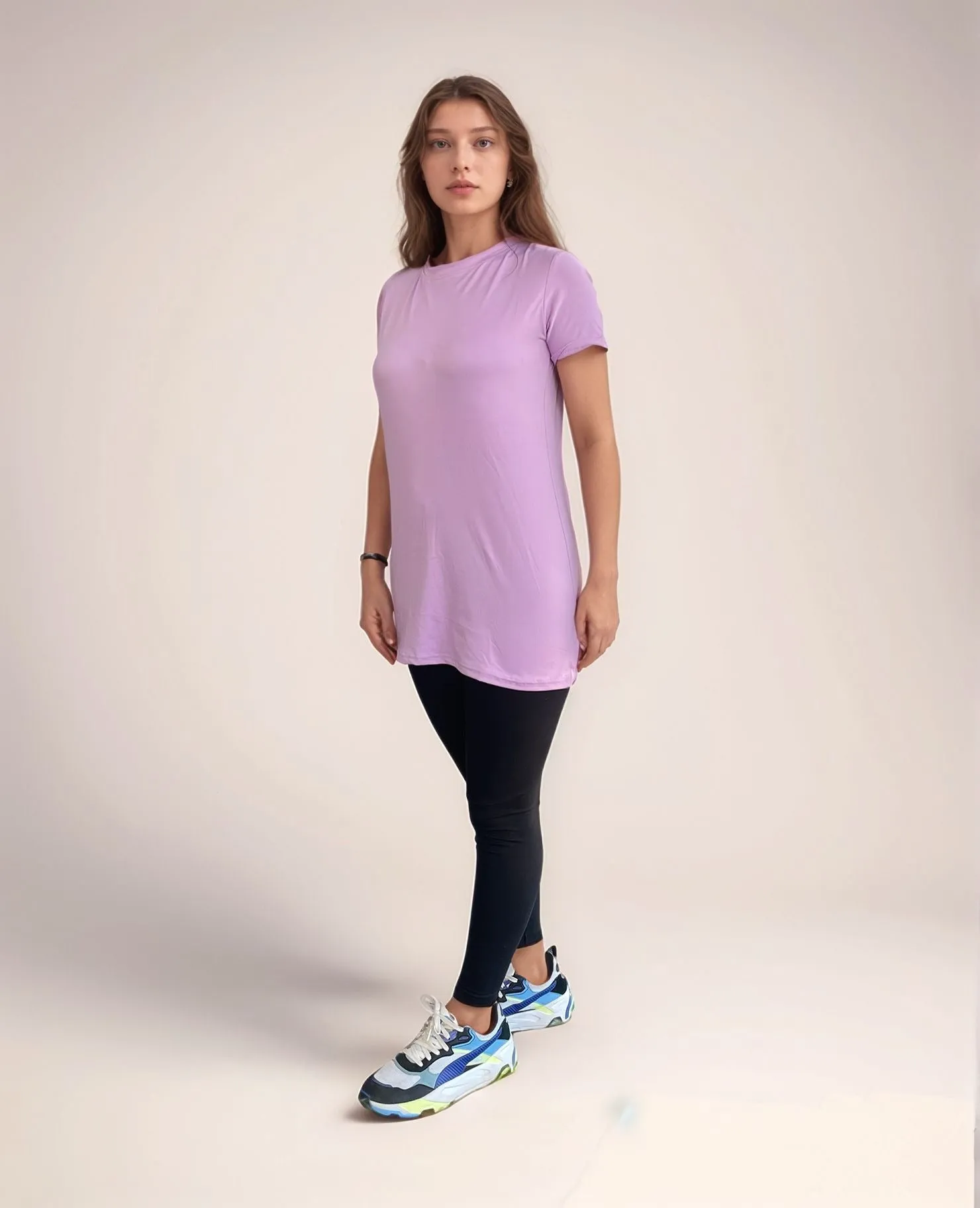 Purple Longline T- shirt