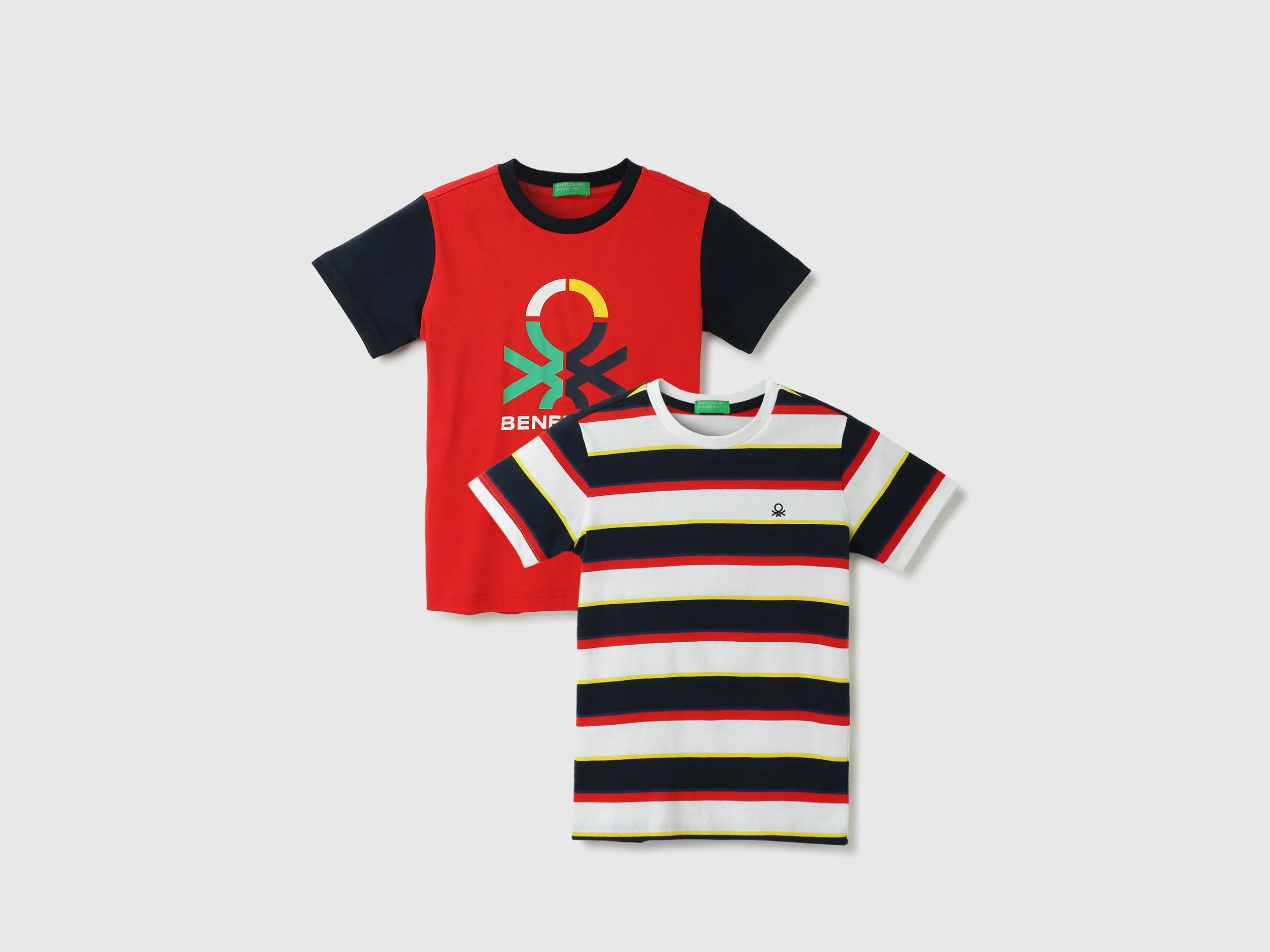 Regular-Fit Round Neck T-Shirt (Pack Of 2)