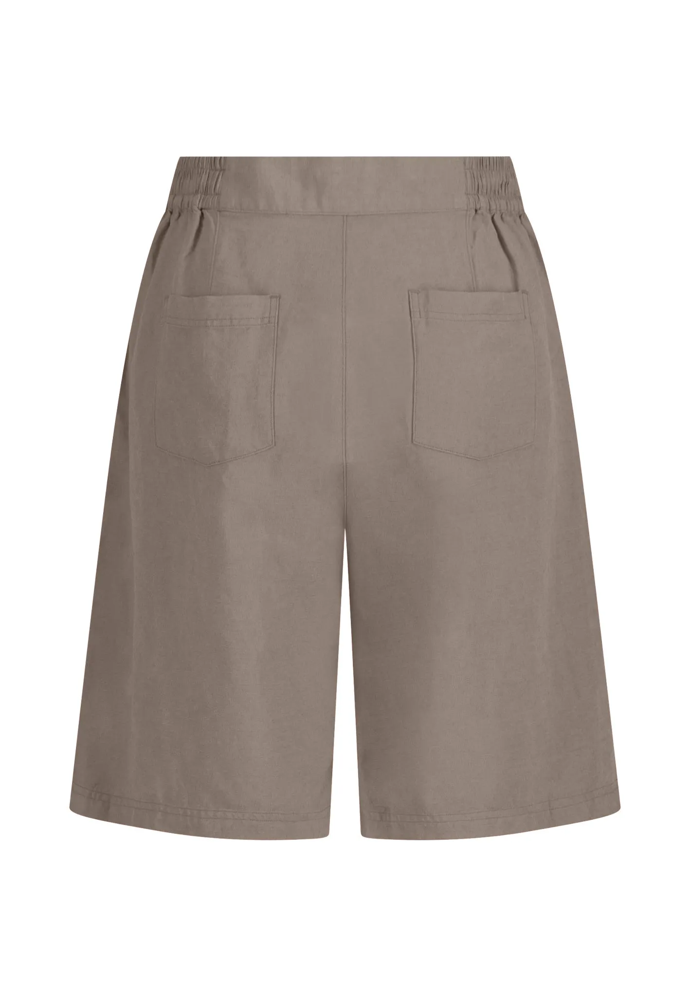 Shorts aus Leinen-Viskose-Mix mit Taschen