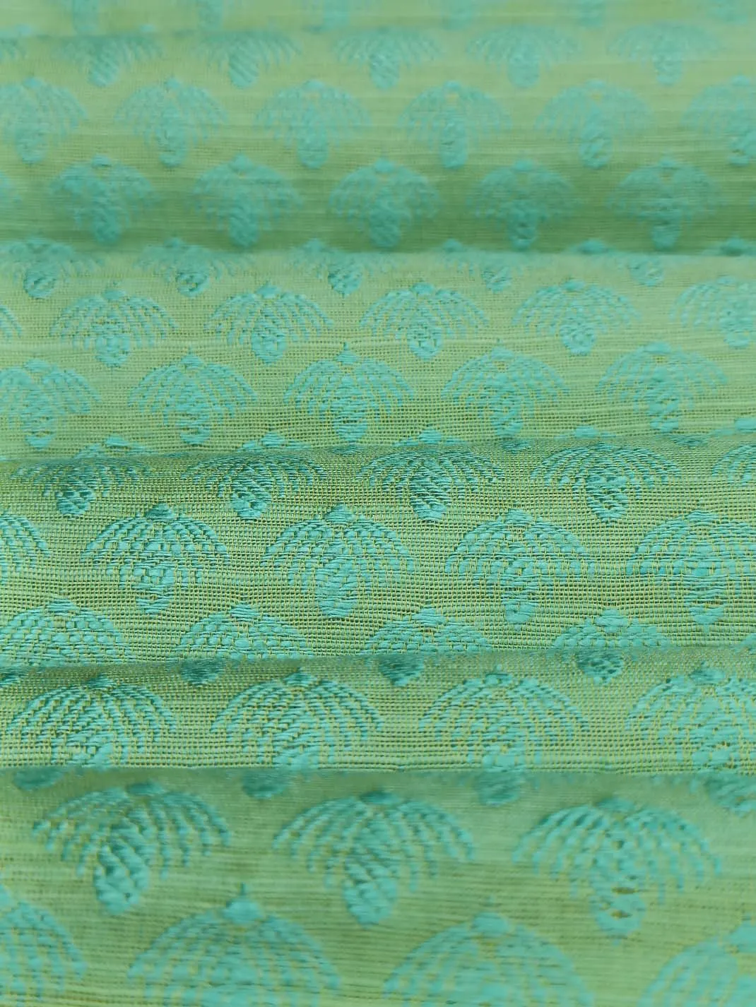 Soft Cotton/Silk Banarasi Jacquard Fabric