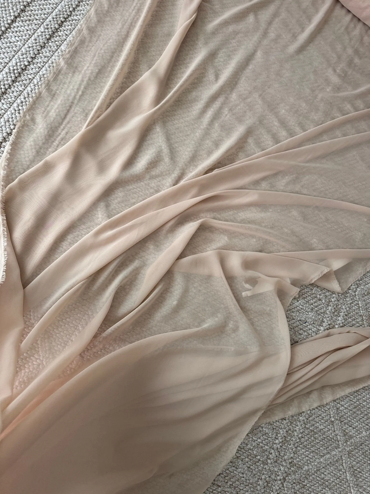 Taupe Chiffon Fabric