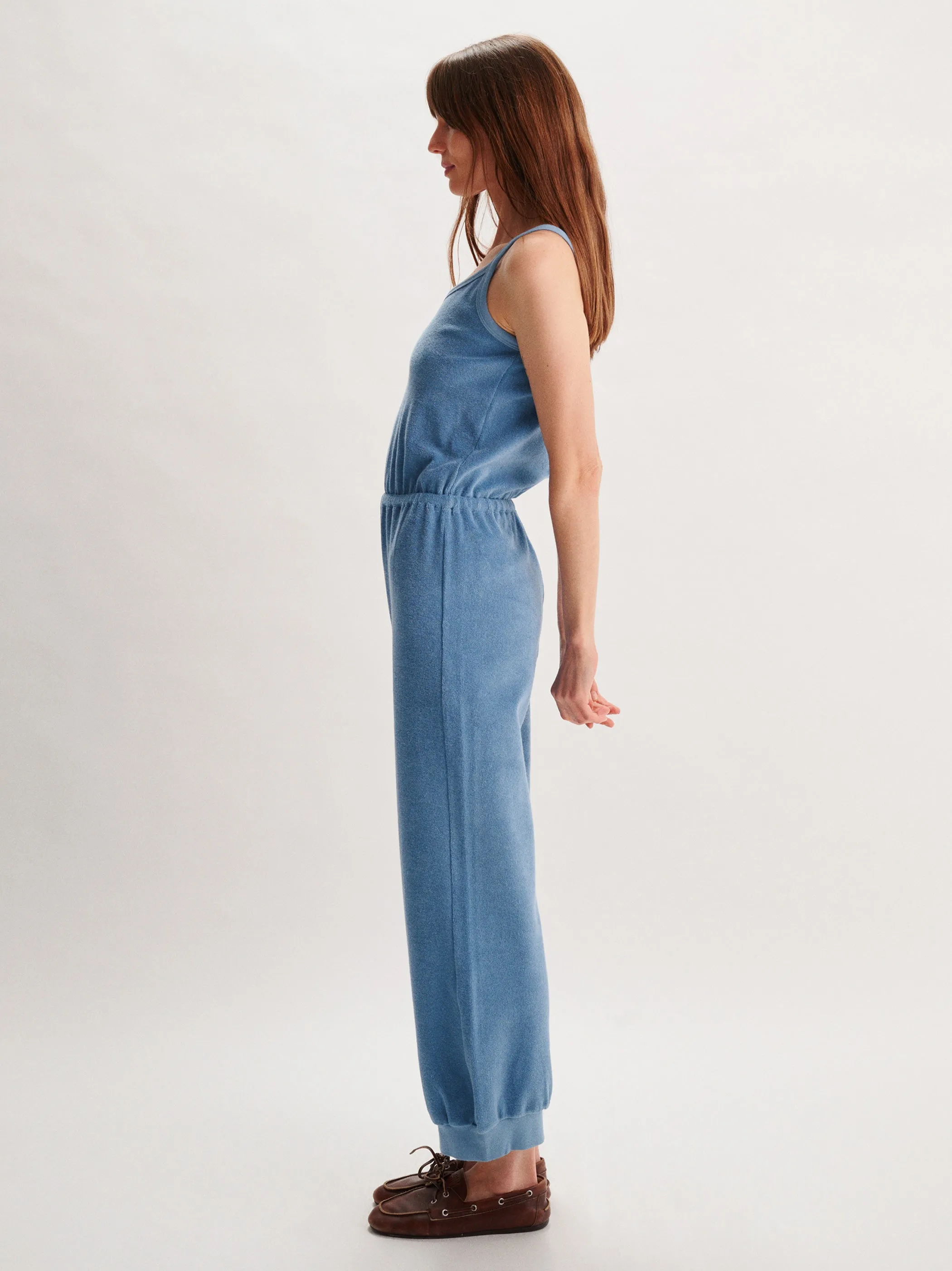 The Giorgi Tank Jumpsuit in Terry