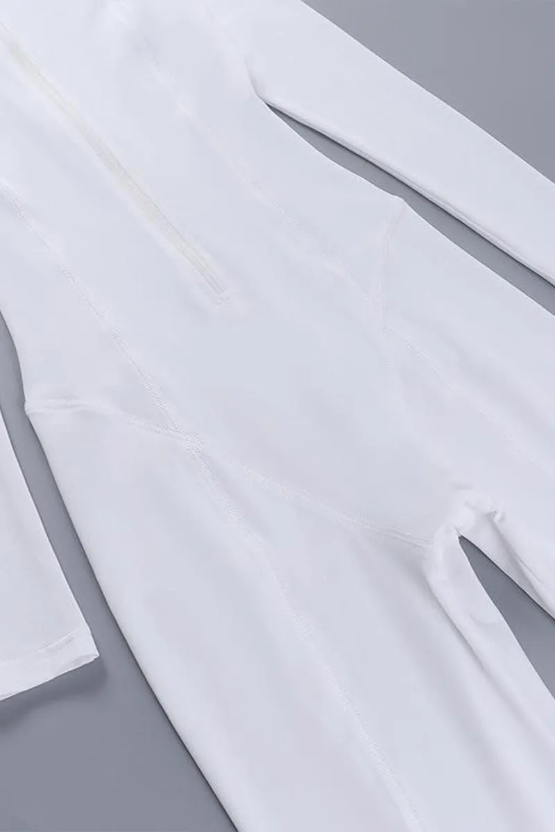 TR3169 Zip-up Workout Jumpsuits