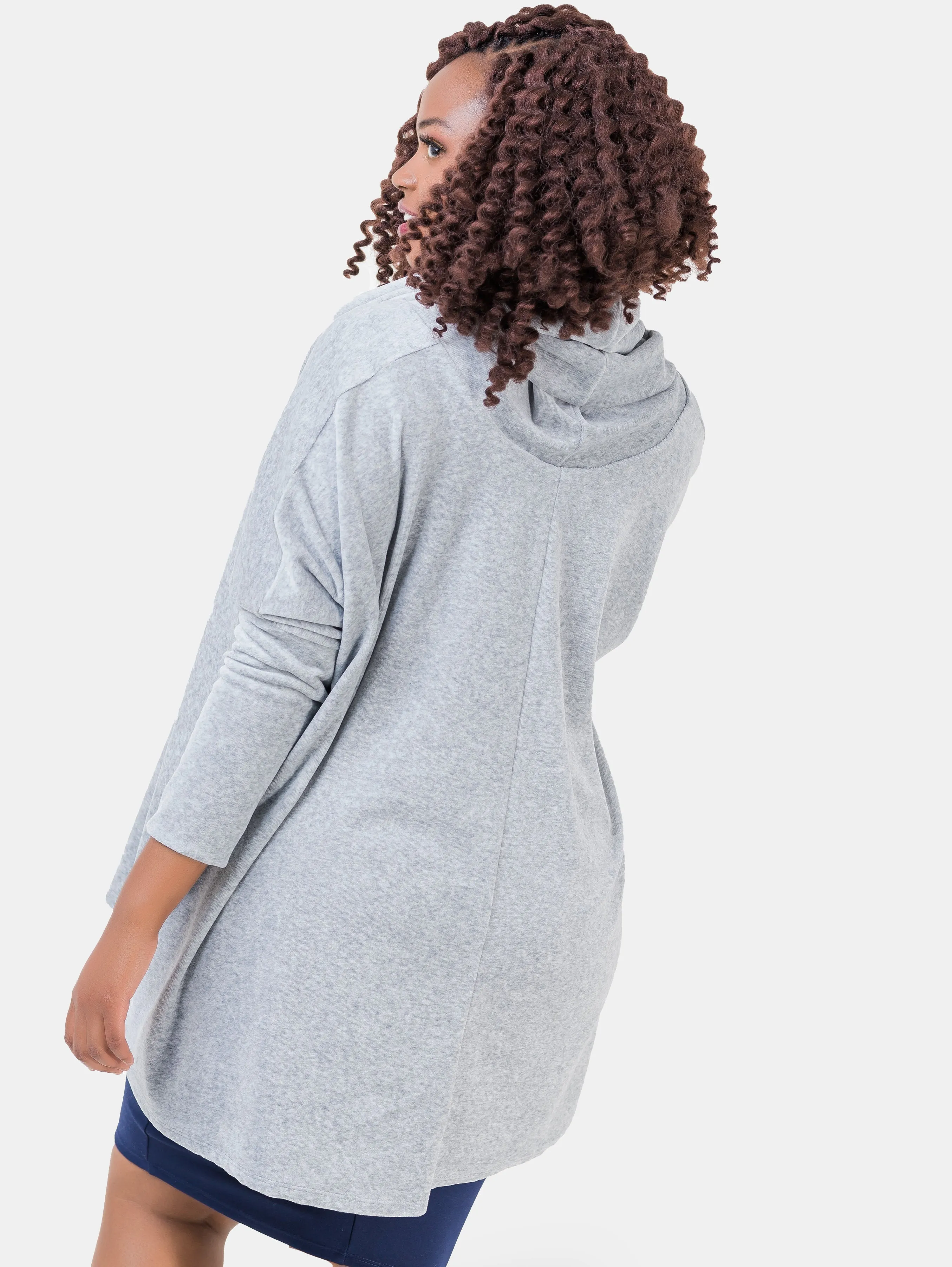 Vivo Basic Cowl Hoodie - Light Grey