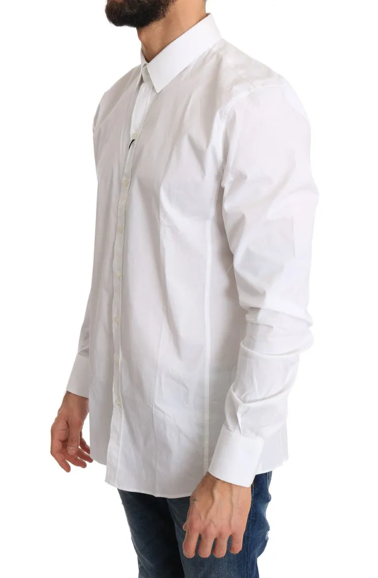 White Cotton SICILIA Slim Shirt
