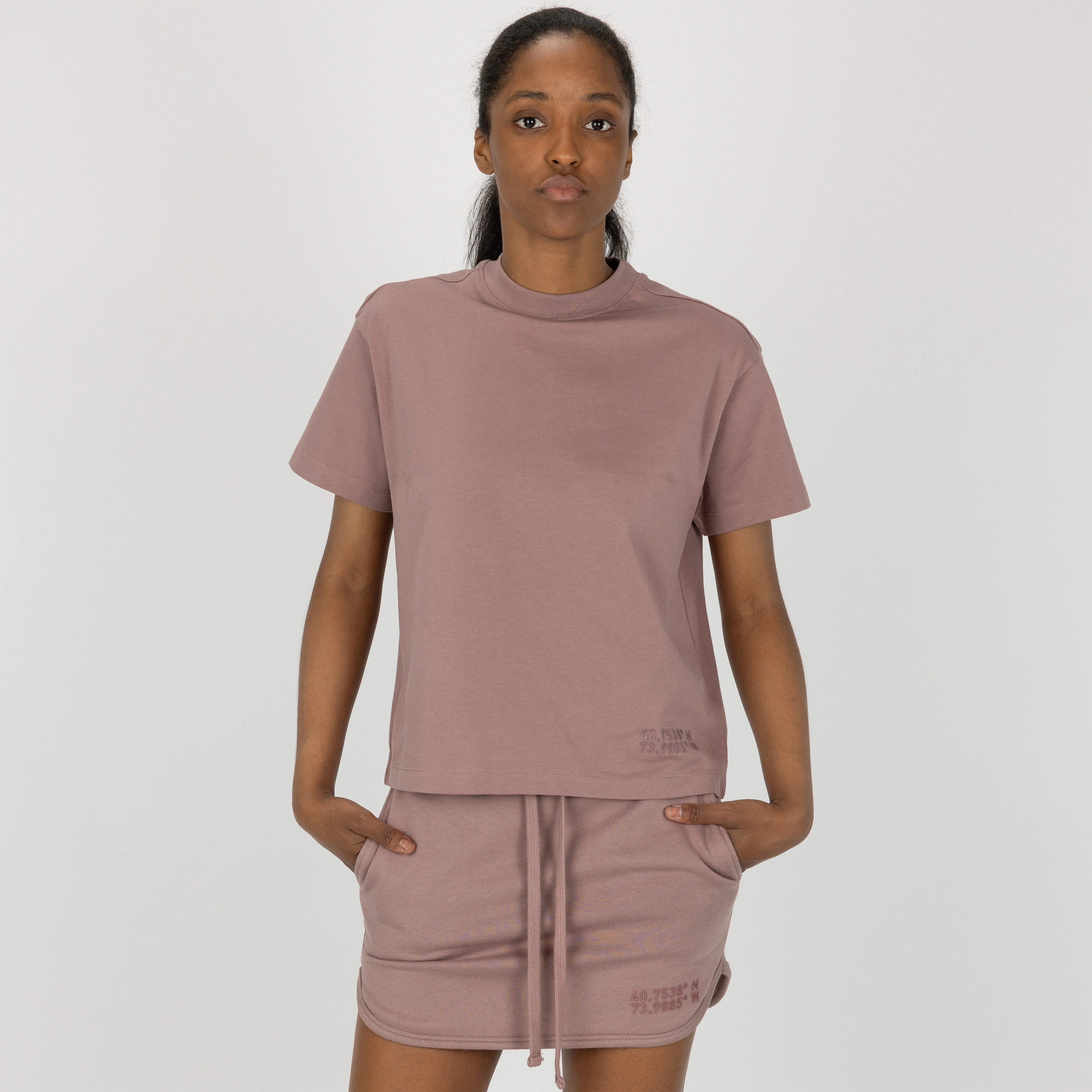 Womens Fleece Straight Mini Skirt - Antler