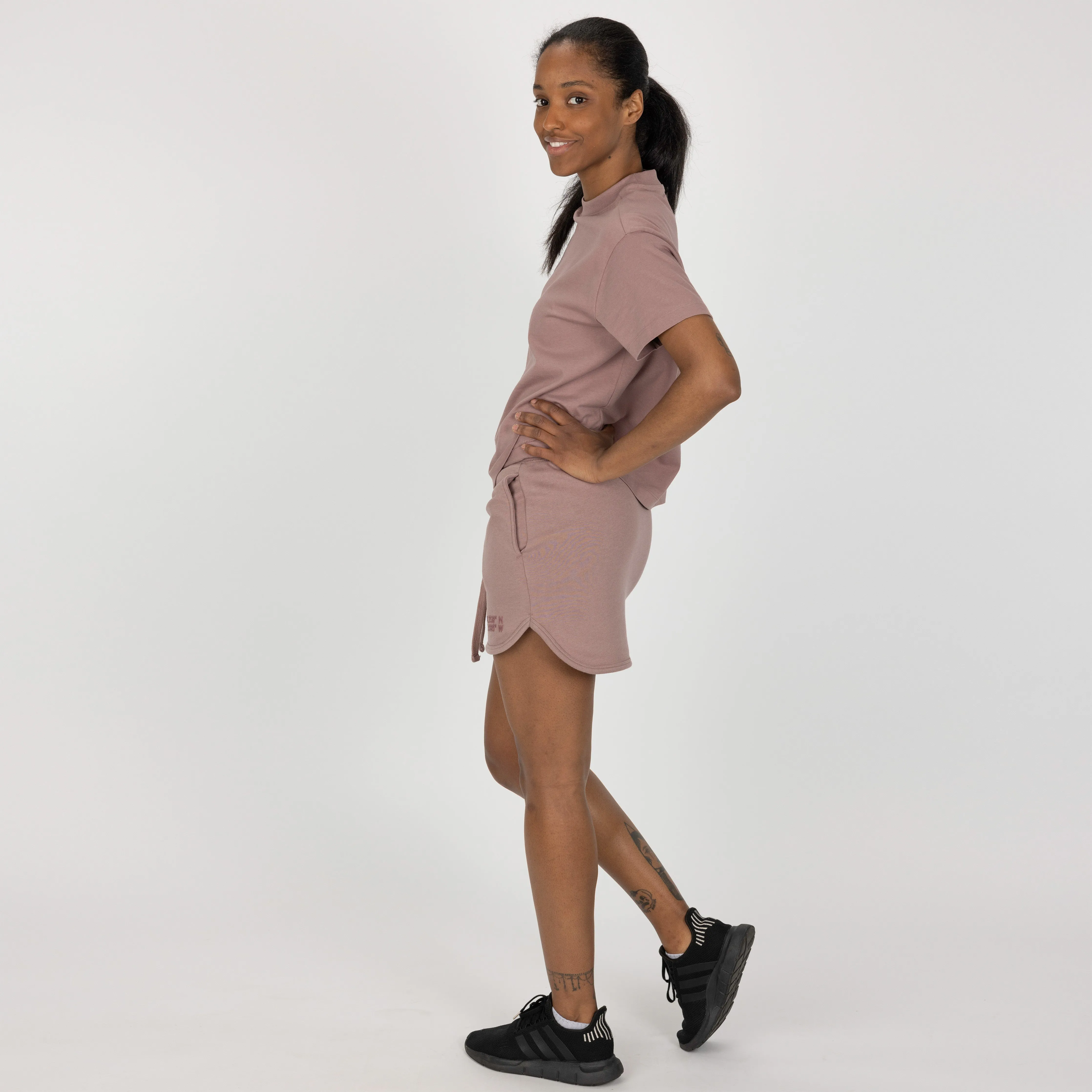 Womens Fleece Straight Mini Skirt - Antler