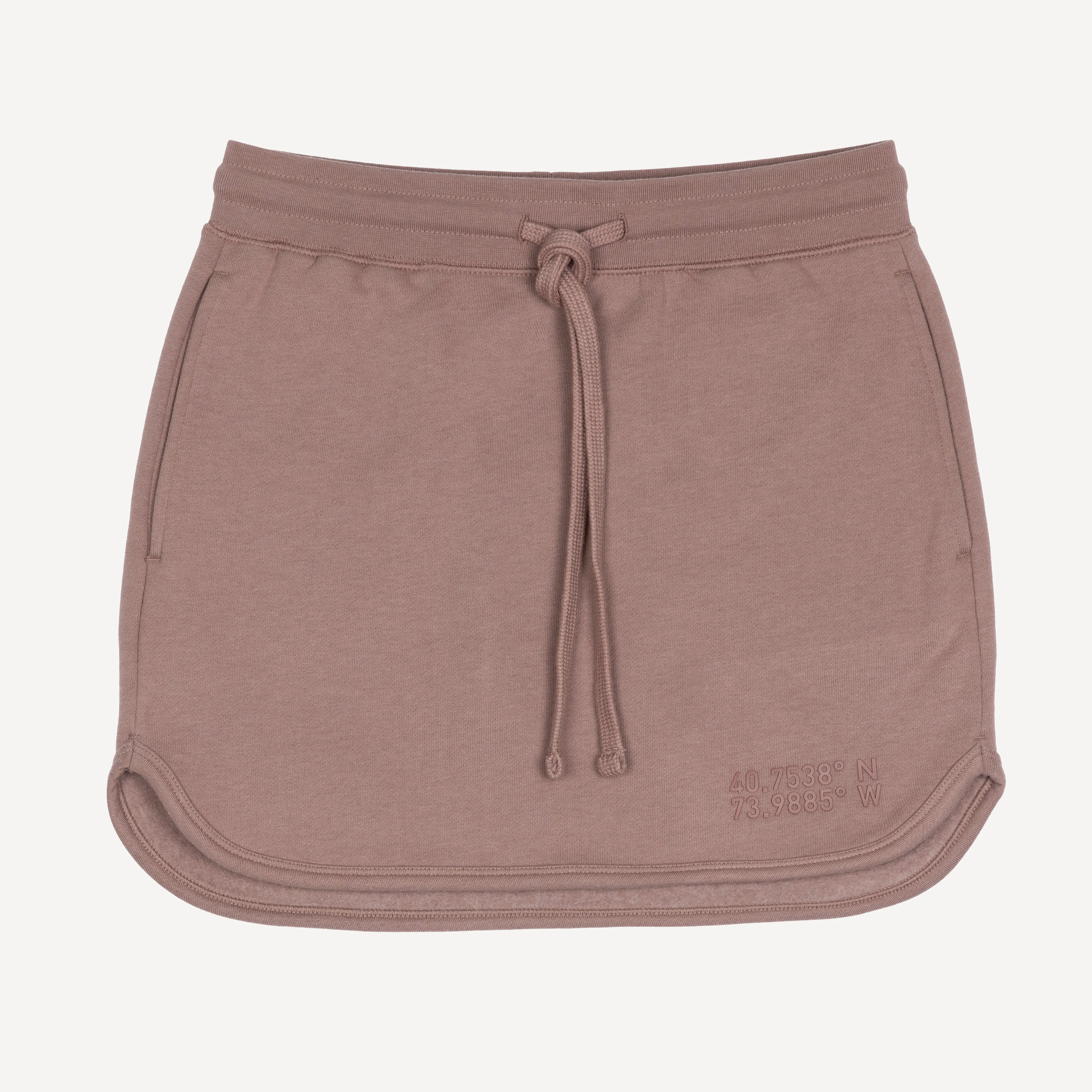 Womens Fleece Straight Mini Skirt - Antler