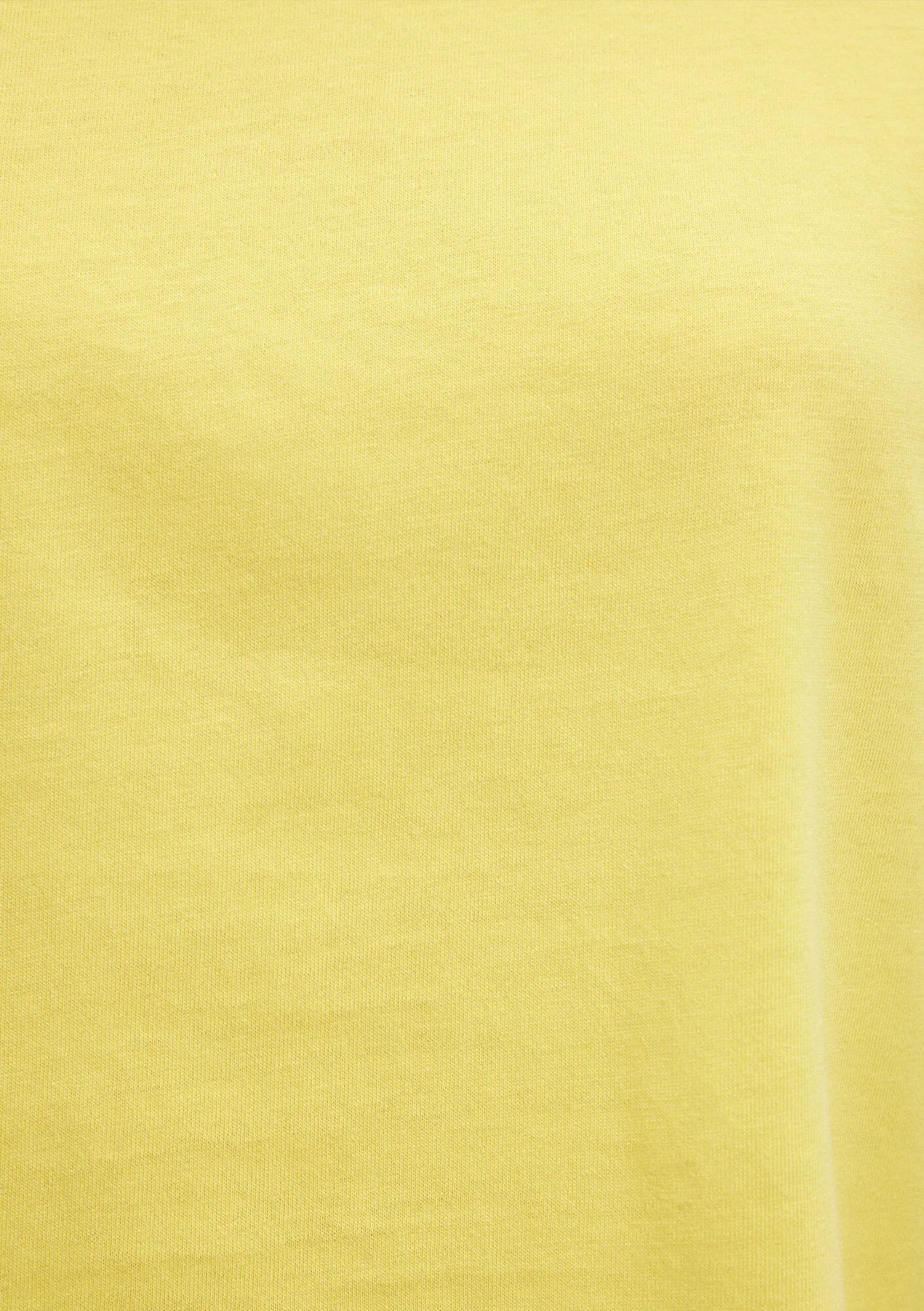 Yellow Crop Basic T-Shirt